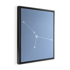 Cancer Zodiac Star Constellation Line Art Sky Blue Framed Canvas Print Gallery Image 2