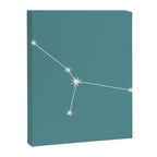 Cancer Zodiac Star Constellation Line Art Teal Canvas Print Gallery Image 8