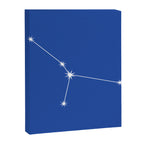 Cancer Zodiac Star Constellation Line Art Vibrant Blue Canvas Print Gallery Image 8