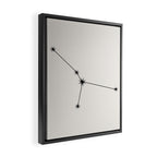 Cancer Zodiac Star Constellation Line Art White Framed Canvas Print Gallery Image 2