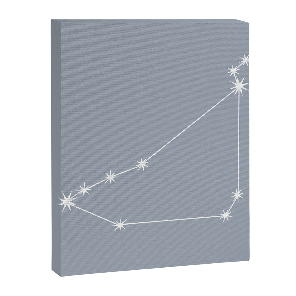 Capricorn Zodiac Star Constellation Line Art Blue Grey Canvas Print Gallery Image 8
