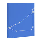 Capricorn Zodiac Star Constellation Line Art Bright Blue Canvas Print Gallery Image 8