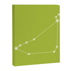 Capricorn Zodiac Star Constellation Line Art Chartreuse Green Canvas Print Gallery Image 8