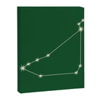 Capricorn Zodiac Star Constellation Line Art Green Canvas Print Gallery Image 8