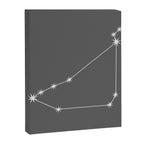 Capricorn Zodiac Star Constellation Line Art Grey Canvas Print Gallery Image 8