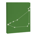 Capricorn Zodiac Star Constellation Line Art Kelly Green Canvas Print Gallery Image 8