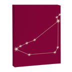 Capricorn Zodiac Star Constellation Line Art Magenta Pink Canvas Print Gallery Image 8
