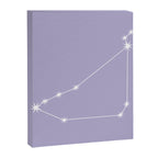 Capricorn Zodiac Star Constellation Line Art Pastel Lavender Canvas Print Gallery Image 8
