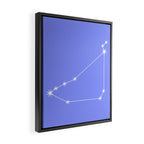 Capricorn Zodiac Star Constellation Line Art Pastel Purple Framed Canvas Print Gallery Image 2