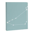 Capricorn Zodiac Star Constellation Line Art Pastel Teal Canvas Print Gallery Image 8