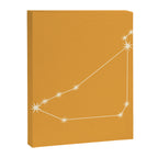 Capricorn Zodiac Star Constellation Line Art Peach Orange Canvas Print Gallery Image 8