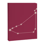 Capricorn Zodiac Star Constellation Line Art Pink Canvas Print Gallery Image 8