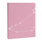 Capricorn Zodiac Star Constellation Line Art Soft Pink Canvas Print Gallery Image 8