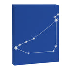 Capricorn Zodiac Star Constellation Line Art Vibrant Blue Canvas Print Gallery Image 8