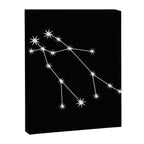 Gemini Zodiac Star Constellation Line Art Black Canvas Print Gallery Image 8