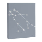 Gemini Zodiac Star Constellation Line Art Blue Grey Canvas Print Gallery Image 8