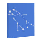 Gemini Zodiac Star Constellation Line Art Bright Blue Canvas Print Gallery Image 8