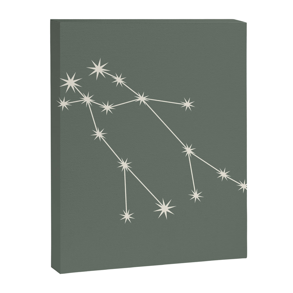 Gemini Zodiac Star Constellation Line Art Sage Canvas Print Gallery Image 8