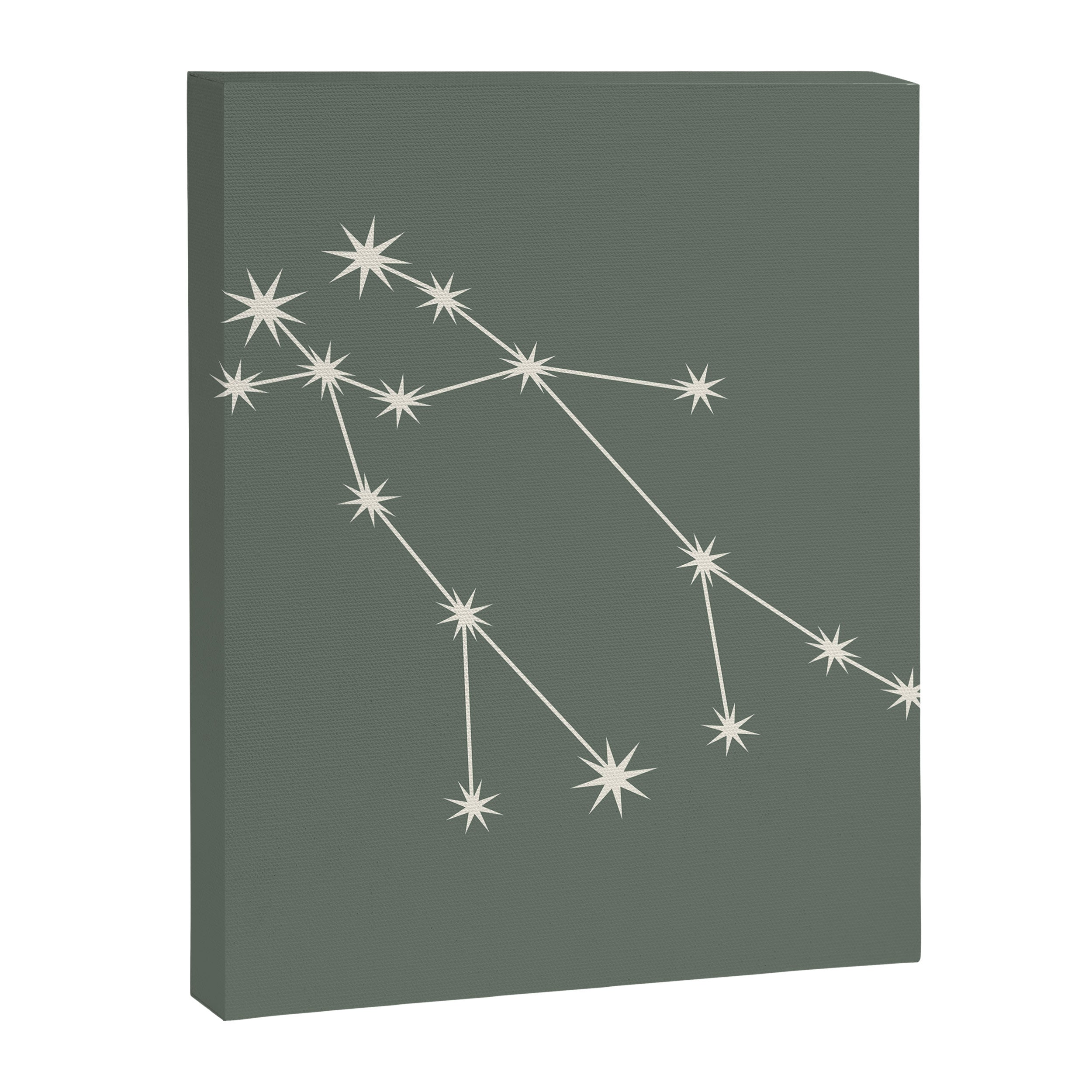 Gemini Zodiac Star Constellation Line Art Sage Canvas Print Gallery Image 8