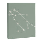 Gemini Zodiac Star Constellation Line Art Soft Sage Canvas Print Gallery Image 8