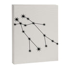 Gemini Zodiac Star Constellation Line Art White Canvas Print Gallery Image 8
