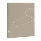 Leo Zodiac Star Constellation Line Art Beige Canvas Print Gallery Image 8