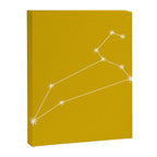 Leo Zodiac Star Constellation Line Art Golden Yellow Canvas Print Gallery Image 8