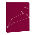 Leo Zodiac Star Constellation Line Art Magenta Pink Canvas Print Gallery Image 8