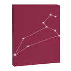 Leo Zodiac Star Constellation Line Art Pink Canvas Print Gallery Image 8