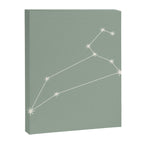 Leo Zodiac Star Constellation Line Art Soft Sage Canvas Print Gallery Image 8