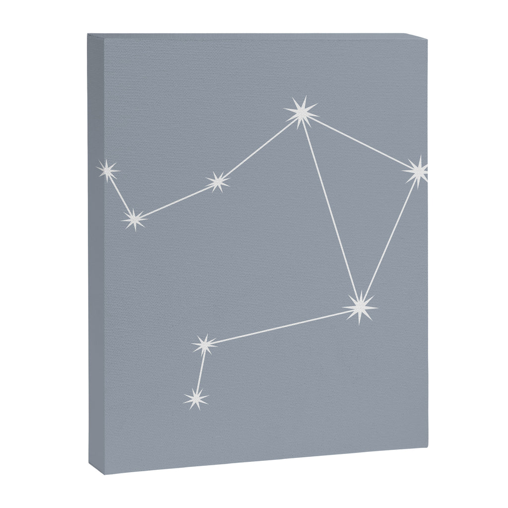Libra Zodiac Star Constellation Line Art Blue Grey Canvas Print Gallery Image 8