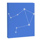 Libra Zodiac Star Constellation Line Art Bright Blue Canvas Print Gallery Image 8