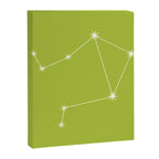 Libra Zodiac Star Constellation Line Art Chartreuse Green Canvas Print Gallery Image 8