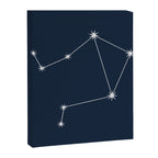 Libra Zodiac Star Constellation Line Art Dark Blue Canvas Print Gallery Image 8