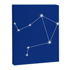 Libra Zodiac Star Constellation Line Art Dark Blue Canvas Print Gallery Image 8