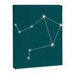 Libra Zodiac Star Constellation Line Art Deep Teal Canvas Print Gallery Image 8