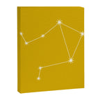 Libra Zodiac Star Constellation Line Art Golden Yellow Canvas Print Gallery Image 8