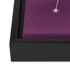 Libra Zodiac Star Constellation Line Art Mauve Purple Framed Canvas Print Gallery Image 3