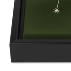 Libra Zodiac Star Constellation Line Art Moss Green Framed Canvas Print Gallery Image 3