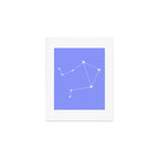 Libra Zodiac Star Constellation Line Art Pastel Purple Art Print Gallery Image 1