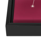 Libra Zodiac Star Constellation Line Art Pink Framed Canvas Print Gallery Image 3