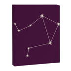 Libra Zodiac Star Constellation Line Art Plum Purple Canvas Print Gallery Image 8