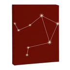 Libra Zodiac Star Constellation Line Art Ruby Red Canvas Print Gallery Image 8
