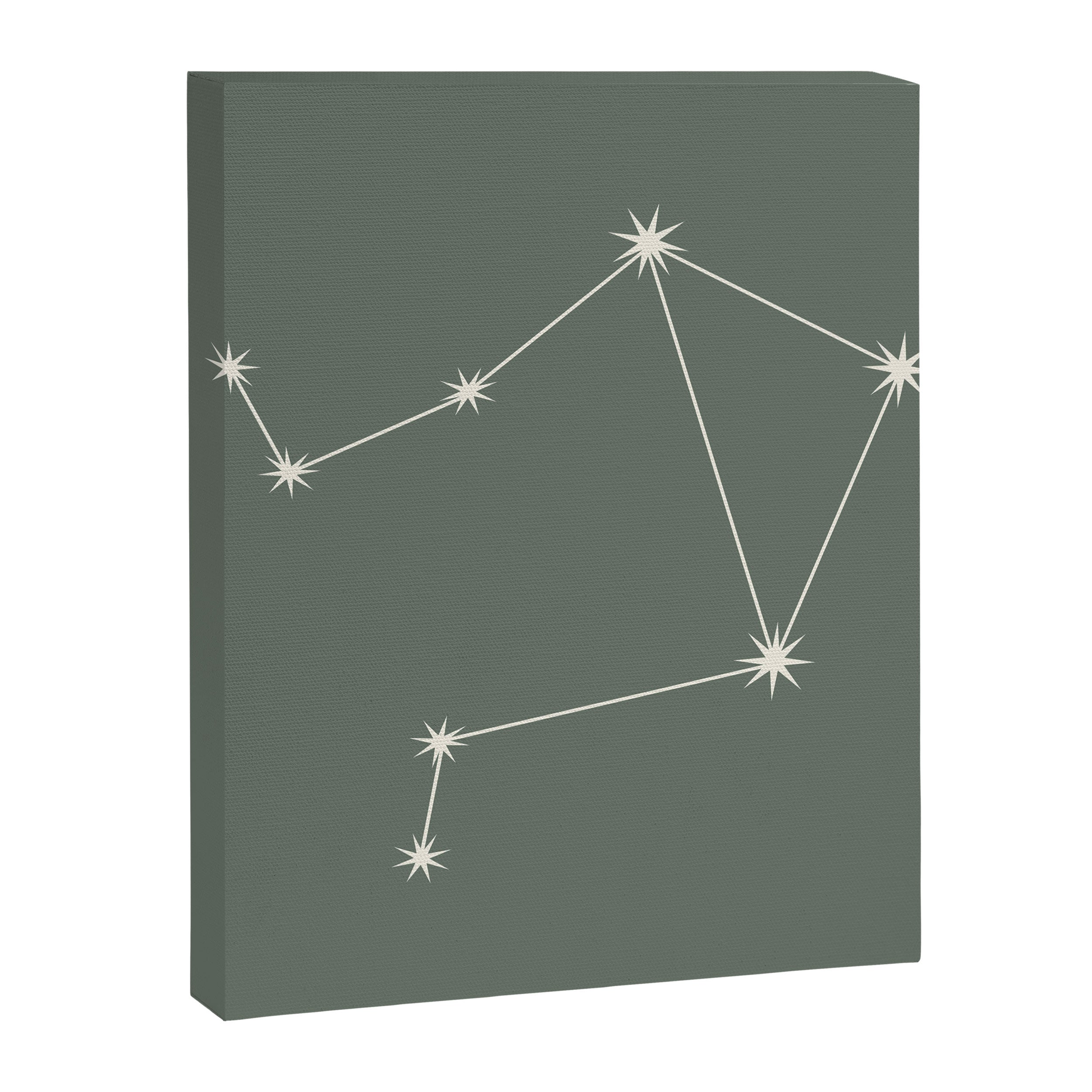 Libra Zodiac Star Constellation Line Art Sage Canvas Print Gallery Image 8