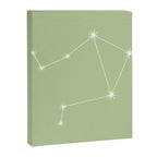 Libra Zodiac Star Constellation Line Art Soft Green Canvas Print Gallery Image 8