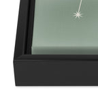 Libra Zodiac Star Constellation Line Art Soft Sage Framed Canvas Print Gallery Image 3