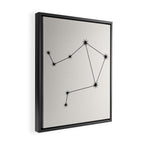 Libra Zodiac Star Constellation Line Art White Framed Canvas Print Gallery Image 2