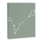 Pisces Zodiac Star Constellation Line Art Soft Sage Canvas Print Gallery Image 8