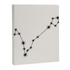 Pisces Zodiac Star Constellation Line Art White Canvas Print Gallery Image 8