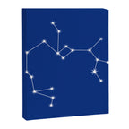 Sagittarius Zodiac Star Constellation Line Art Dark Blue Canvas Print Gallery Image 8